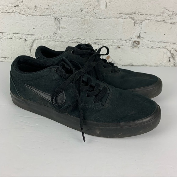 Nike SB Charge Canvas Solarsoft Black Low Sneakers 10 - Picture 5 of 9